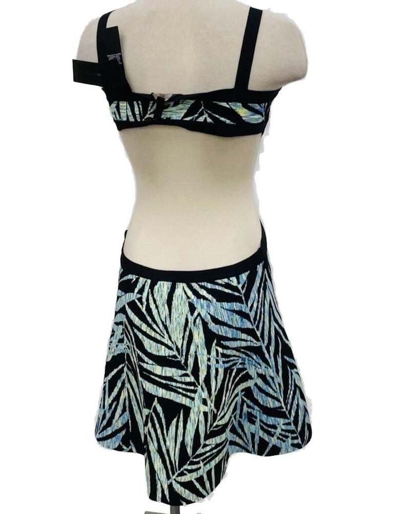 NWT BCBGMaxAzria Asymmetric Jersey Mini Dress size L - Picture 4 of 9